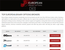Tablet Screenshot of europebinaryoption.com
